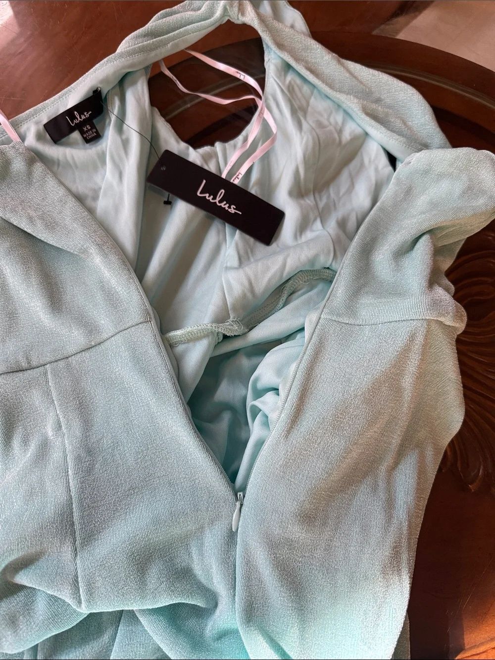 Lulu's Mint Green Aqua One-Shoulder Cutout Fabulous Tulip Midi Dress Sz XSmall - Picture 13 of 16